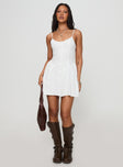 Dewy Mini Dress White