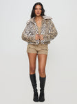 Popstar Jacket Cream Cheetah