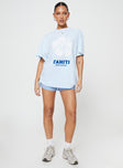 product Princess Polly Half Sleeves Crew Neck  Tahiti Island Oversized Tee Blue