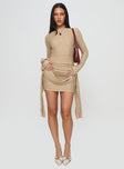 Glory Mini Dress Beige