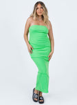 product Princess Polly Asymmetric Neckline  Oscar Midi Dress Green