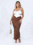 product Oscar Maxi Skirt Brown Princess Polly  Maxi 