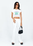 product Princess Polly High Waisted Pants  Nixie Pants White