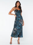 product Princess Polly Asymmetric Neckline  Darsy Maxi Dress Blue Multi