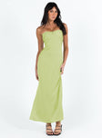 product Princess Polly Sweetheart Neckline  Irena Strapless Maxi Green