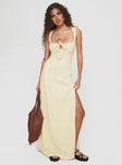 Royal Arcade Knit Maxi Dress Cream