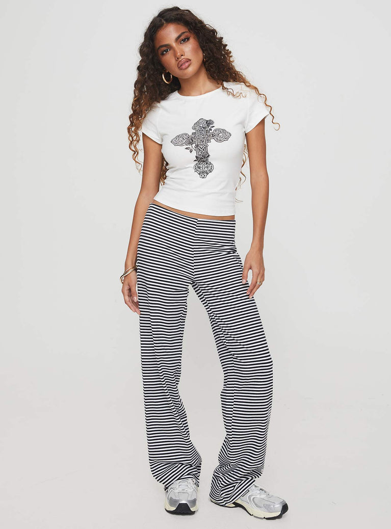 Escapism Lounge Pant Black / White