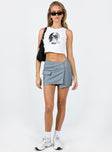 product Motel Rhory Skirt Light Grey Princess Polly  Mini Skirts 