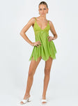 product Princess Polly Plunger  Tinker Mini Dress Green