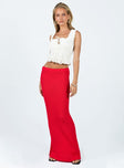 product Belle Knit Maxi Skirt Red Princess Polly  Maxi 