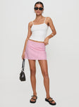 Samanfie Mini Skirt Pink Stripe