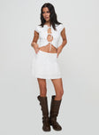 Levana Mini Skirt White