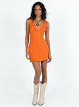 product Princess Polly Scoop Neck  Lisha Mini Dress Orange