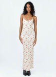 product Princess Polly High Neck  Knox Maxi Dress Beige Floral