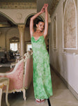 product Princess Polly Crew Neck  Pantano Maxi Dress Green