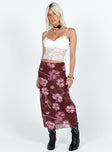 product Lassie Midi Skirt Purple Floral Princess Polly  