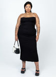 product Princess Polly Asymmetric Neckline  Oscar Midi Dress Black Curve