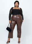 product Princess Polly  Love Lies Pants Brown Curve