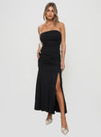 Caymus Strapless Maxi Dress Black