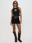 Texas Star Tank Top Black