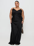 Jorjette Lace Maxi Dress Black Plunger 