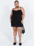 product Princess Polly Square Neck  Sugar Mini Dress Black Curve