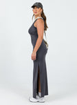 product Princess Polly Asymmetric Neckline  Bena Maxi Dress Slate