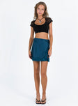 product Athenia Mini Skirt Navy Princess Polly  Mini Skirts 