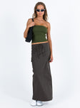 product Princess Polly Sleeveless Square Neck  Currin Knit Tube Top Green