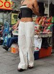 product Princess Polly Low Rise Pants Low Rise Pants High Waisted Pants  The Niel Pants White