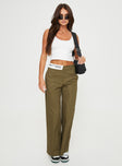 product Princess Polly High Waisted Pants  Carazon Pants Green