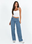 product Princess Polly Mid Rise  Maryanne Mid Rise Relaxed Jeans Mid Wash Denim