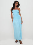 Glorie Strapless Maxi Dress Light Blue