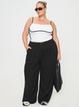 product Princess Polly High Waisted Pants  Archer Pants Black Curve