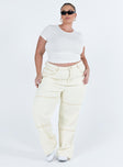 product Princess Polly Mid Rise  Copeland Jeans White Curve