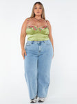 product Princess Polly Mid Rise  Denver Denim Jeans Mid Wash Curve