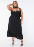 product Princess Polly Crew Neck  Hazel Midi Dress Black Curve