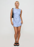 Anabel Mini Dress Blue Stripe