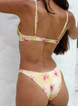 Juliette Bikini Top Yellow Floral