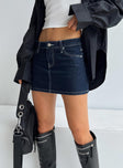 product Bracken Denim Mini Skirt Navy Princess Polly  Mini Skirts 