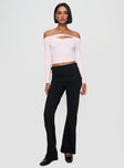 Kressida Off The Shoulder Top Pink