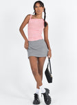 product Princess Polly Sleeveless Asymmetric Neckline  Beller Top Pink