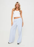 product Princess Polly High Waisted Pants  Beach House Pants Blue Stripe