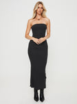 product Princess Polly Asymmetric Neckline  Oscar Midi Dress Black Tall