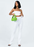 front view of model wearing Princess Polly Anderson Pants White 