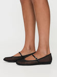 Billini Gilda Ballet Flats Black Mesh