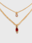 Rosen Necklace Pack Gold / Red