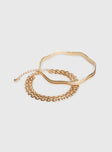 So Classic Bracelet Set Gold