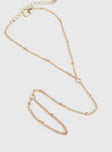 Riverhead Ring Chain Gold