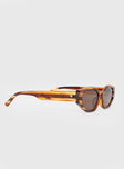 Trait Sunglasses Brown Striped